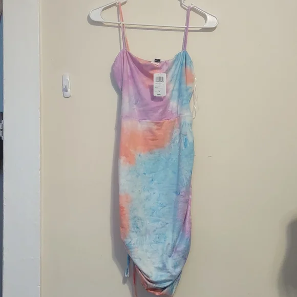 Tie Dye Body Con Dress - Picture 1 of 4